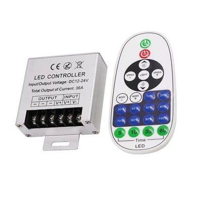 DC LED 12V 24V Lichtdimmer Wireless IR 23Keys Remote Controller 36A 360W