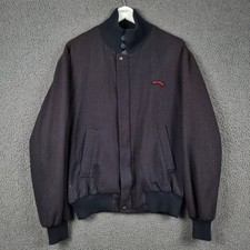 Vintage PAUL & SHARK Jacket Mens L Large Navy Wool Yachting Bomber 90s