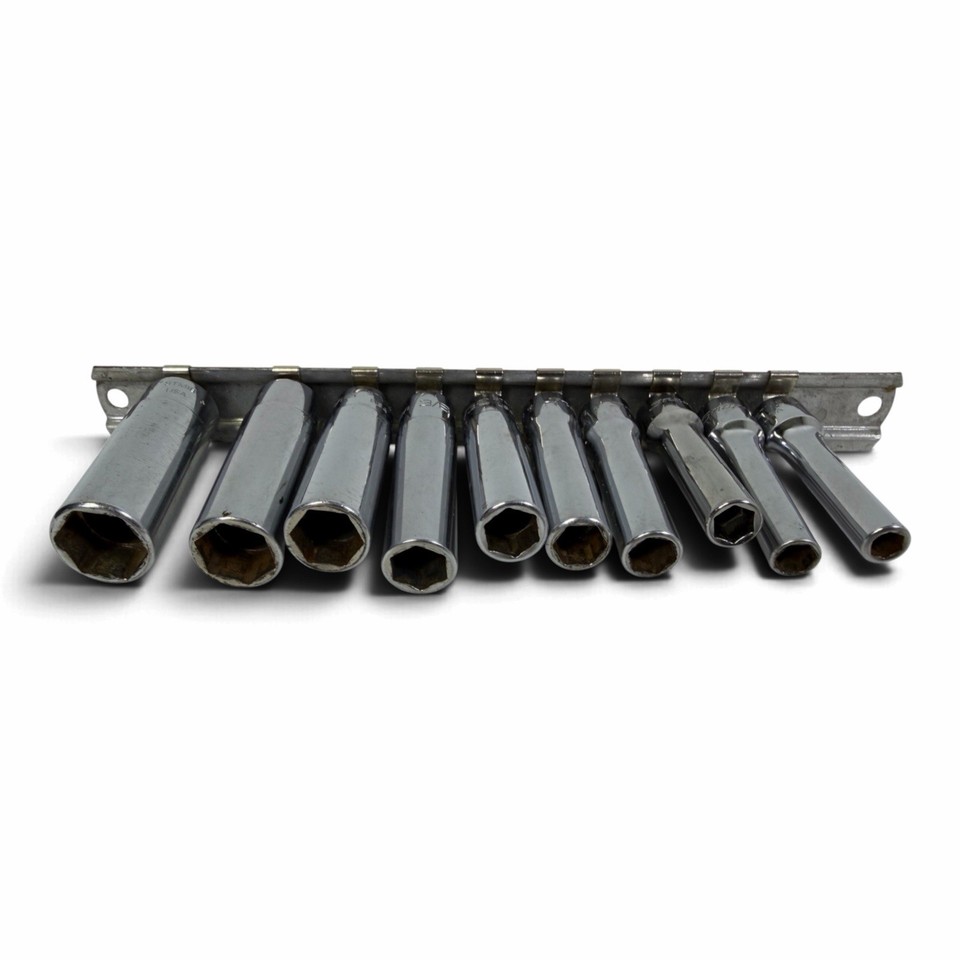 Vintage Snap-on 10pc 1/4" Drive 6 Point SAE Flank Drive Deep Socket set ...