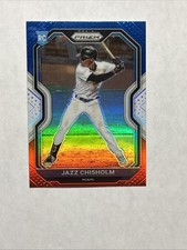 2021 Panini Prizm - Tier II Jazz Chisholm #136 Red White & Blue Prizm (RC)