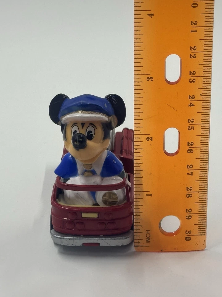Vintage Mickey Mouse in Fire Truck Matchbox 1979 Lesney Disney Series No. 1  - Image 2 of 4