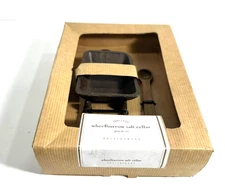 Pottery Barn Tabletop Rustic Cast Iron Wheelbarrow Salt Cellar With Wooden Spoon