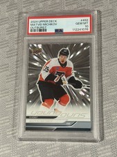 2024-25 Upper Deck Series 2 - Young Guns Matvei Michkov #492 Outburst RC PSA 10