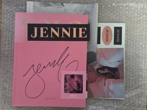 BLACKPINK JENNIE SOLO Special Edition 1st Photobook promo Autographed Hand Sign