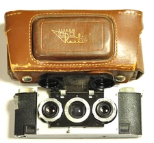David White 35mm Stereo Realist camera with f3.5 lens and case. #5.