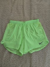 Nike stride 5&rdquo; length navy blue running shorts Green Volt IF2034-377 size MED