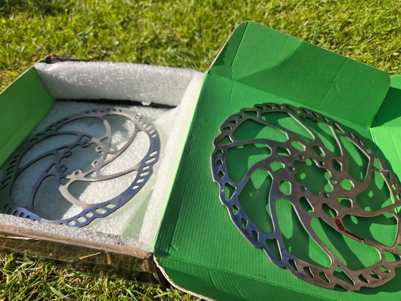 shimano 203mm and 180mm dosc rotors vgc