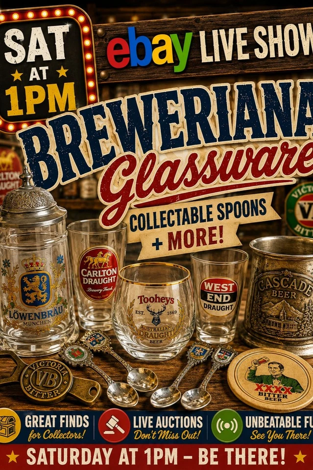 😎😍Breweriana Glassware Collectable Spoons +More