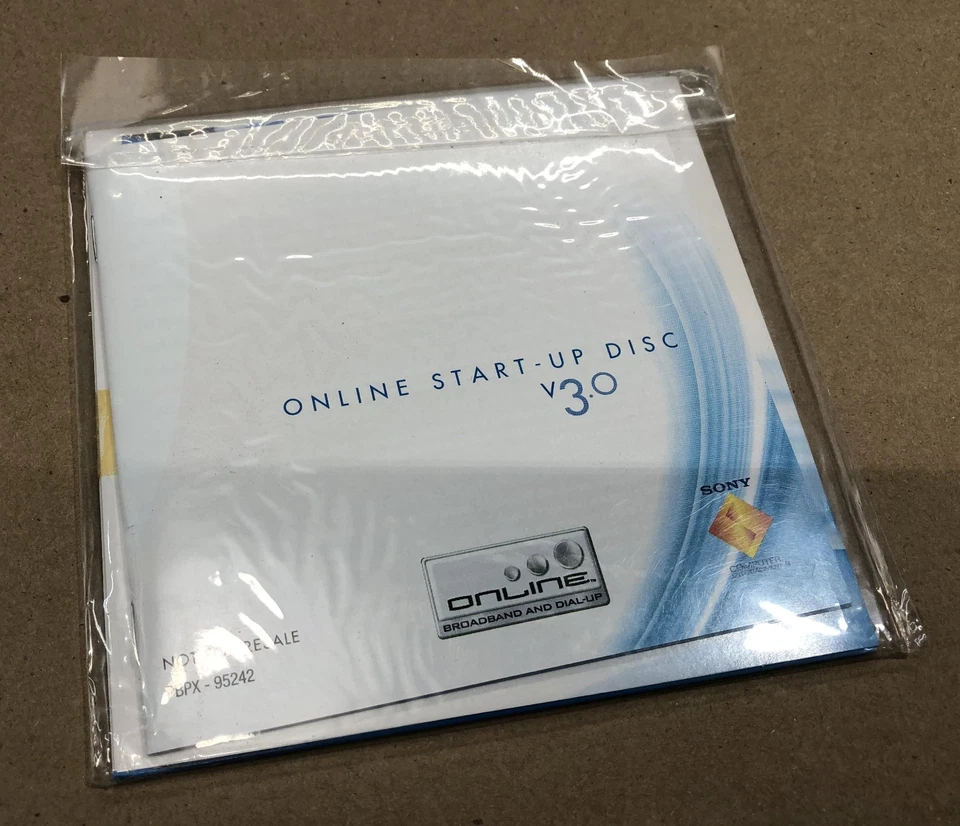 PS2 Playstation 2 Online Start Up Disc V 3.0 Network Adapter Sealed demo game - Image 3 of 3