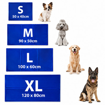 lionto Kühlmatte für Haustiere Hundekühlmatte Haustiermatte kühlend Größe wählen