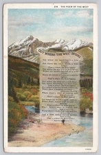 Vintage Rockies 'The Poem of the West' Scenic Postcard by Sanborn