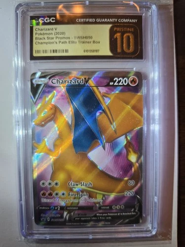 Charizard V CGC Pristine 10 SWSH050 Sword & Shield Promo Holo Pokémon TCG Card
