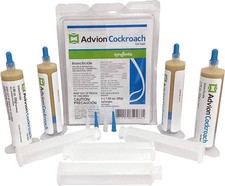 4 Tubes 4 Plungers Advion Cockroach German Roach Control Bait Gel  Authentic