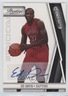 2010-11 Panini Prestige Bonus Shots Black 84/99 Ed Davis #163 Rookie Auto RC 2id