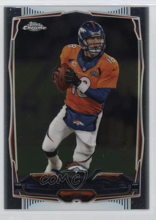 2014 Topps Chrome Peyton Manning (Orange Jersey) #42 HOF 1ar2