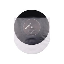 7-Inch Record Inner Sleeves 100 Packs - Round Bottom Anti-Static Plastic Sl...