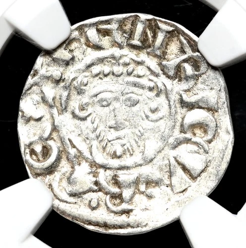 ENGLAND. John Lackland. 1199-1216. Silver Penny, Abel on London, NGC AU53