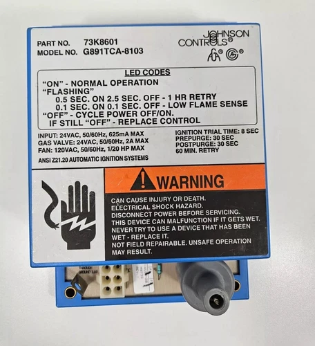 ✅️NEW JOHNSON CONTROLS 73K8601 Lennox Pulse G891TCA-8103 Furnace Control Board