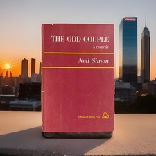 Vintage Theater Play ~ The Odd Couple 1966 Neil Simon Random House HC ~ Classic 