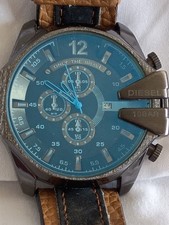 Orologio Uomo Diesel Mega Chief Quadrante Nero/Blu-Azzurro (funzionante).