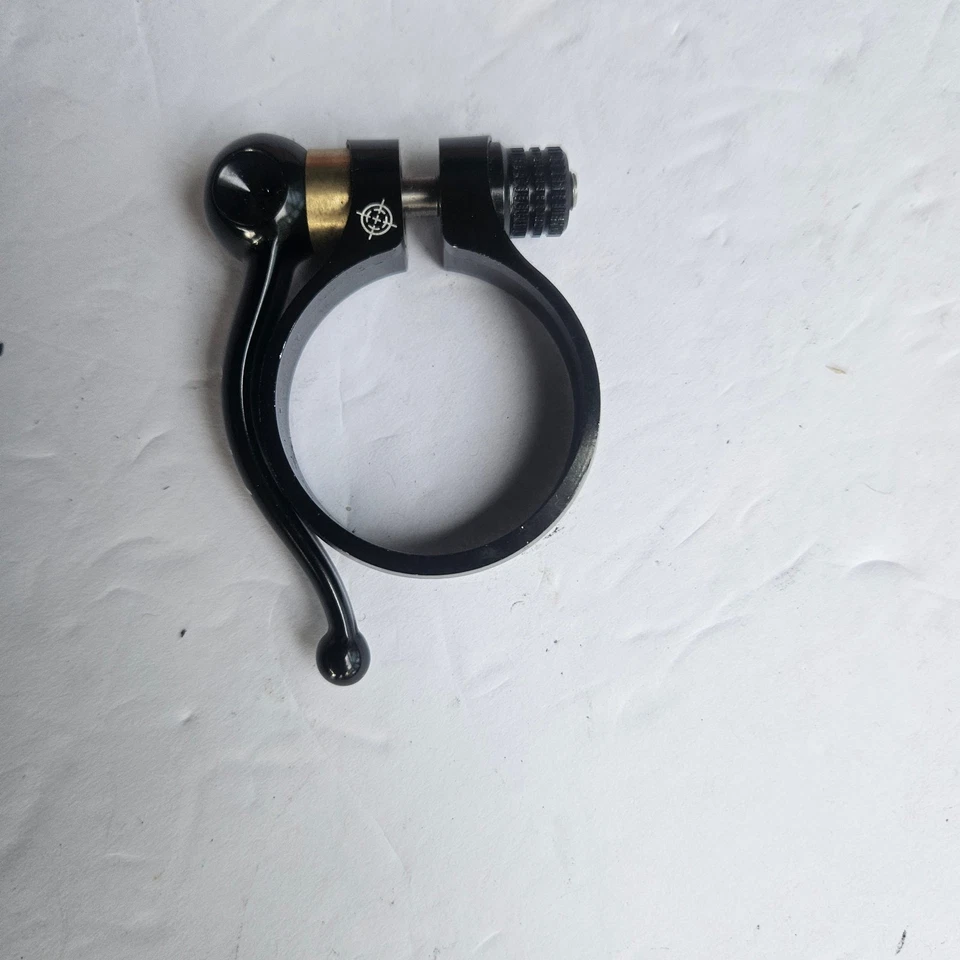 Загруженный быстросъемный воротник-зажим сиденья X-Lite, ЧЕРНЫЙ, 6061 алюминий, 24 г, новый из старых запасов - Изображение 2 из 2