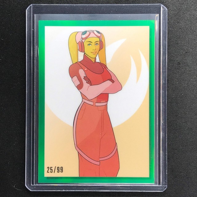 2023 Star Wars Galaxy Chrome HERA SYNDULLA Women of Star Wars Green 25/99 #1