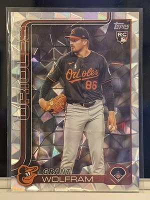 2025 Topps Update Grant Wolfram RC Diamante Foil #US114 Orioles