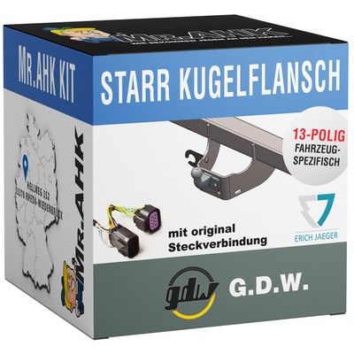 Für Renault Master FWD 12-24 GDW Anhängerkupplung starr + ES 13polig spezifisch