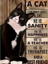 STGLCR 5D Cat Diamond Painting Kits for 16 inches x 12 inches, Inspirational