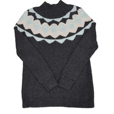 Banana Republic~Chunky Knit~Fair Isle~Mock Neck~Womens Sweater Dress~Small