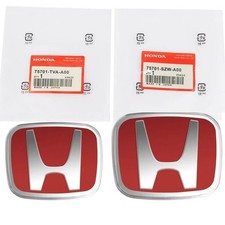 2PCS Front Rear Badge Logo H Emblem Fits Honda Accord EX SE LX EX-L 4Dr 2018-22*