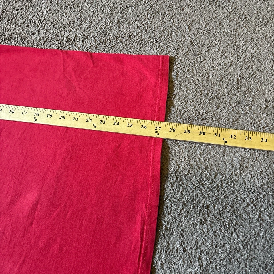 Camiseta vintage roja de la Universidad Linfield manga corta, talla grande Foto 4 de 4