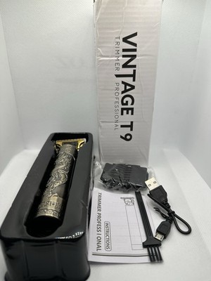 Vintage T9 Haarschneider Akku Elektro Haarschneidemaschine Dragon Design USB Wiederaufladbar