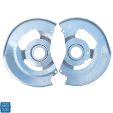 1970-81 Gm Cars Front Disc Brake Backing Plates Pair- 344024 344023