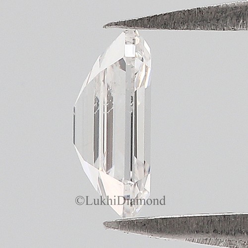 0.53 CT Emerald Brilliant Cut White - G Color VS Clarity Lab Grown CVD Diamond - Picture 4 of 10
