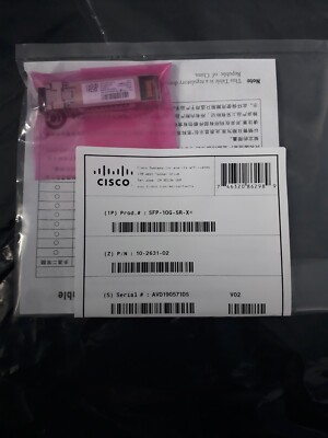 Cisco SFP-10G-SR-X,10GBASE-SR,10GBASE-SW,OTU2/OTU2e Modul (brandneu versiegelt)