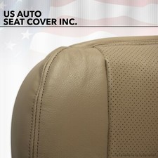 02 To 07 Ford F350 Lariat Driver Bottom Leather Seat Cover Tan Perforated Heated