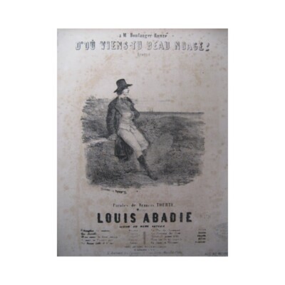 ABADIE Louis Woher kommst du schöne Wolke Gesang Klavier ca1860