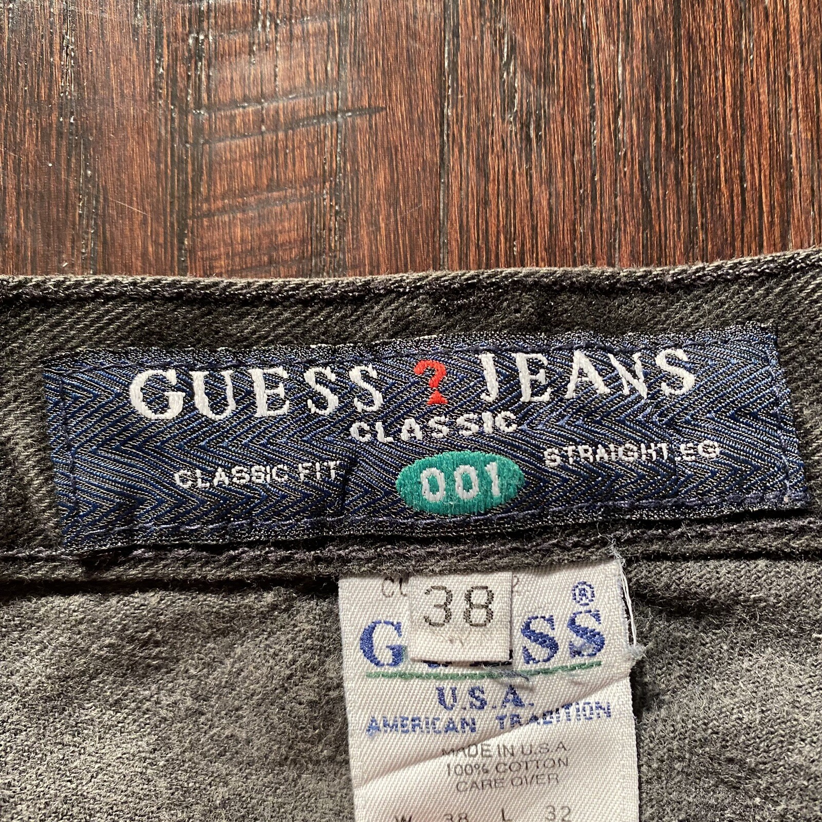 Mens Vintage Guess Jeans 001 Made USA 1990s Straight … Gem