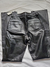 Vintage Wilsons lined leather Maxima pants sz 6-NWT-unfinished hem