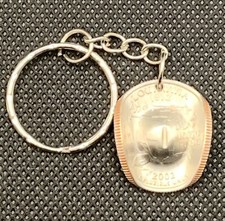 1999-2009 Cowboy Hat Key Chain Made from State/Territory Quarter, Free S H