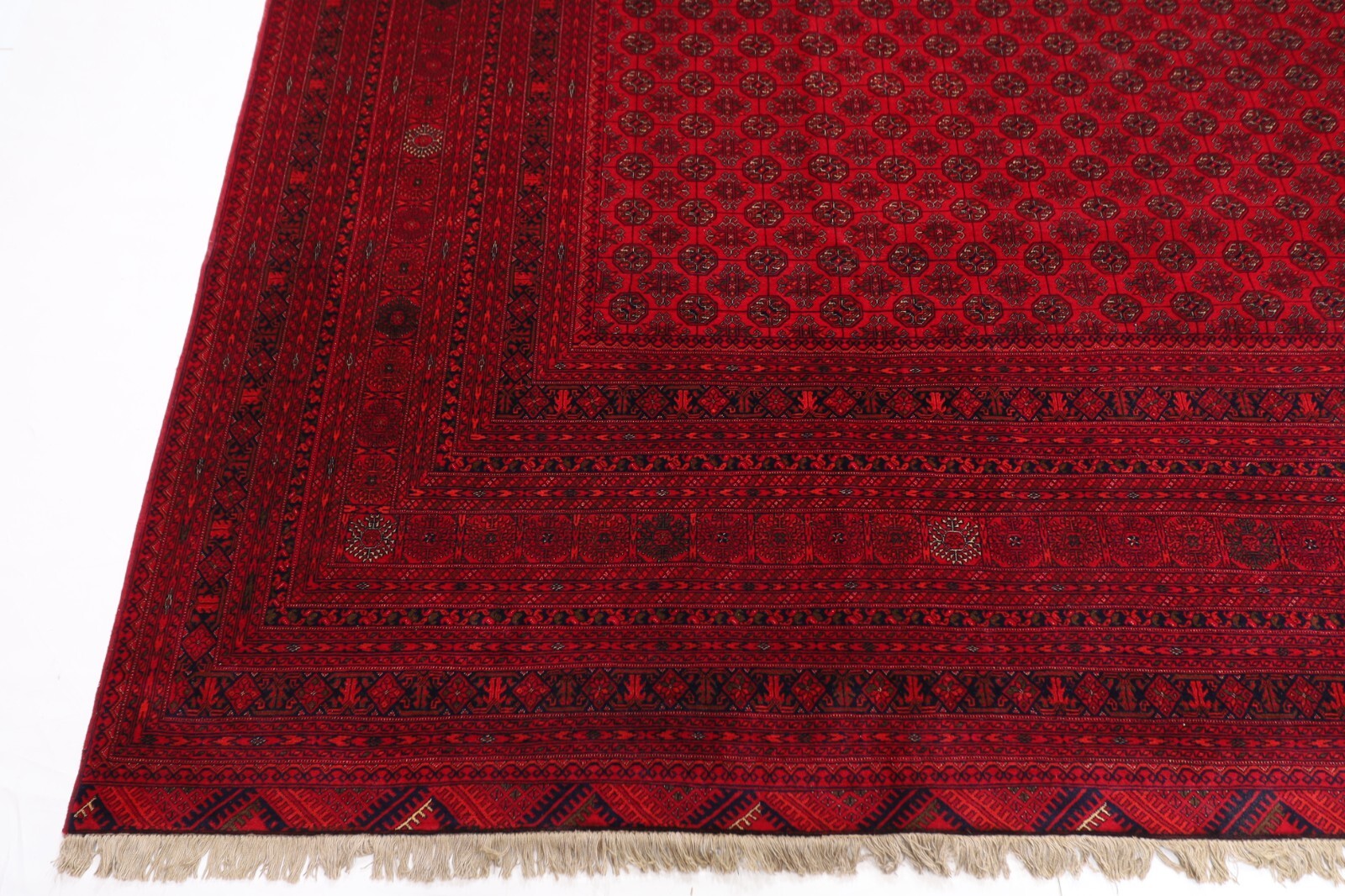 10 x 13 ft Tribal Bokhara Red Area Rug Afghan Hand Knotted Wool Living ...