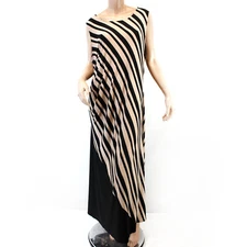 Catherines Plus Striped Sleeveless Maxi Dress 3X, 26/28