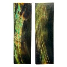 Green Buffalo Horn 5" Knife Handle Making Scales Bladesmithing Crafting Blanks