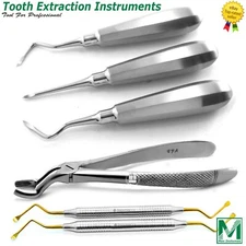 Dental Tooth Extraction Luxating Root Elevators Forceps Lucas Surgical Tools CE