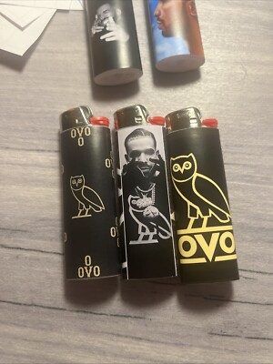 New 3 Bic Lighters OVO Drake Very Well Made Design Bic Lighters