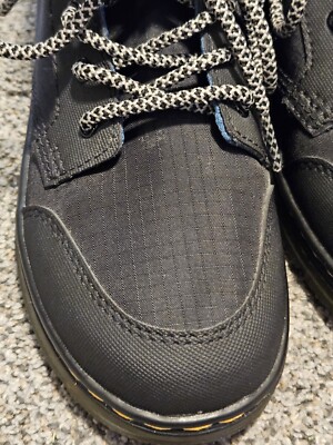 Doc Martens Dr Combs J AW004 Black Combat Boots Canvas Zip