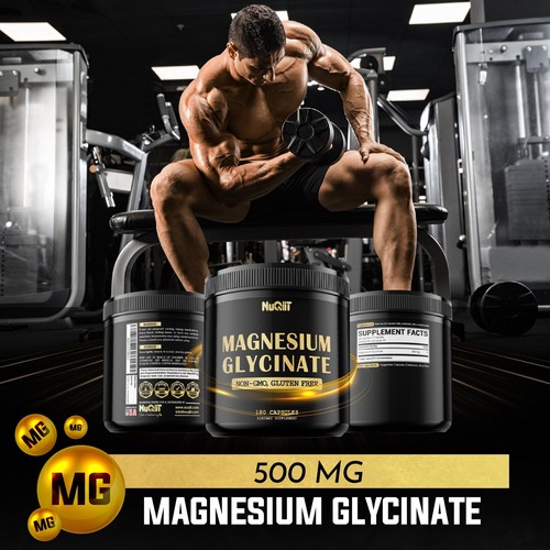 Magnesium Glycinate 500mg with 18% Pure Elemental Magnesium Compound Suppleme... - Picture 2 of 7