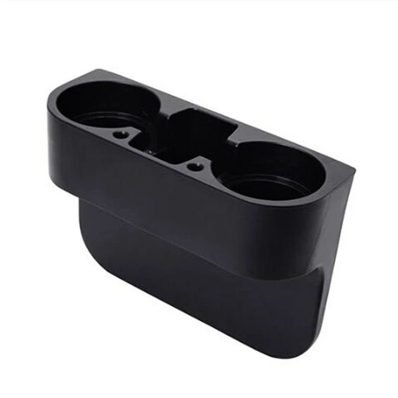 黑色汽车杯架饮料瓶座椅接缝间隙楔形手机物品存储盒 — 第 2/4 张图片