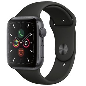 Apple Watch Series 5 44mm Space Gray Aluminum Black Band GPS MWVF2LL/A 190199264427 | eBay
